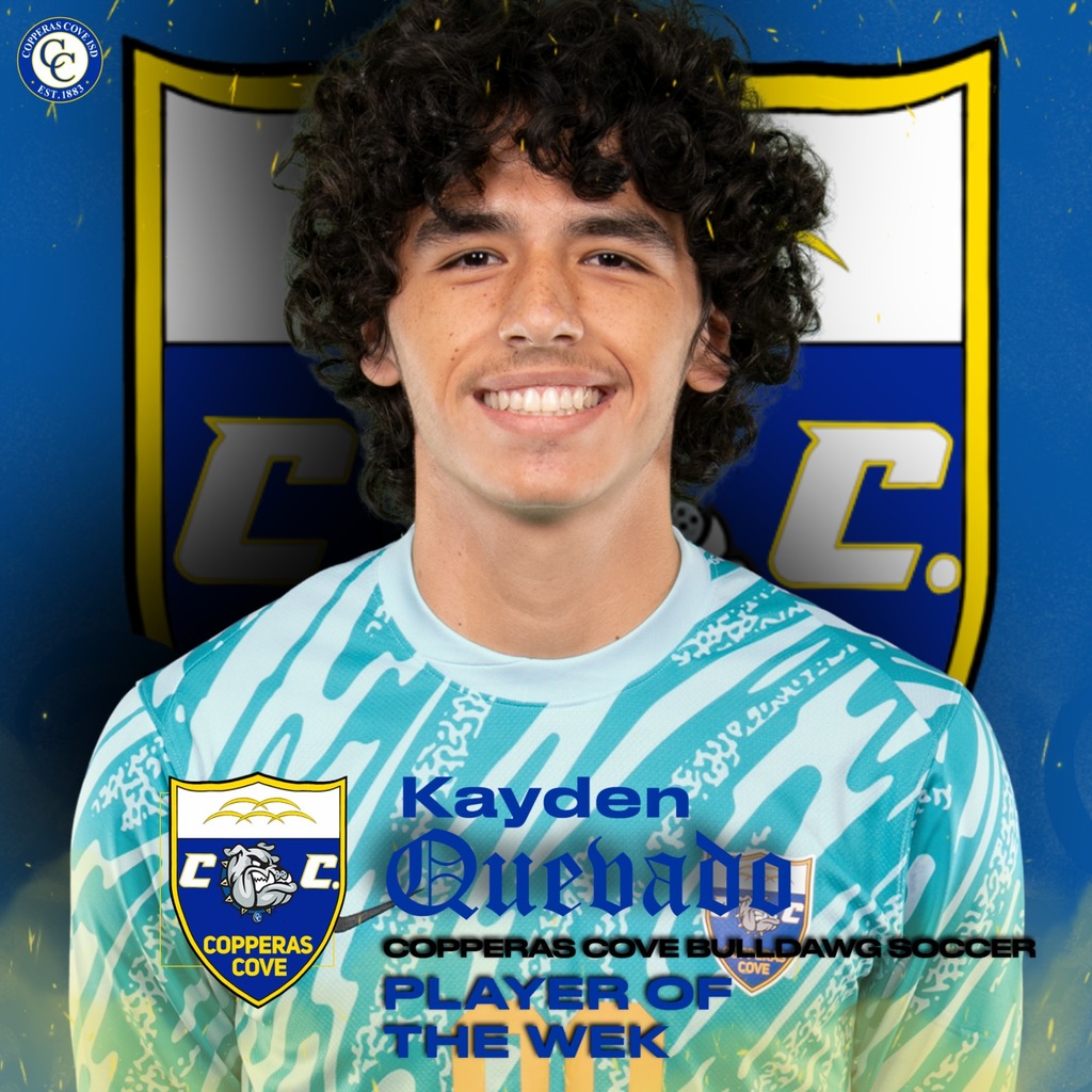 kayden quebada copperas cove soccer player of the week