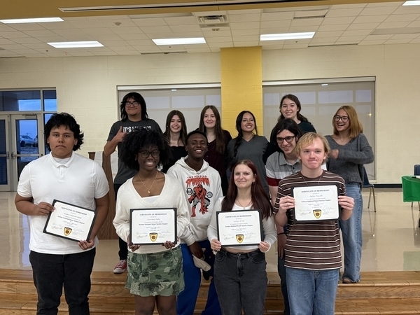 Students in the Science National Honor Society