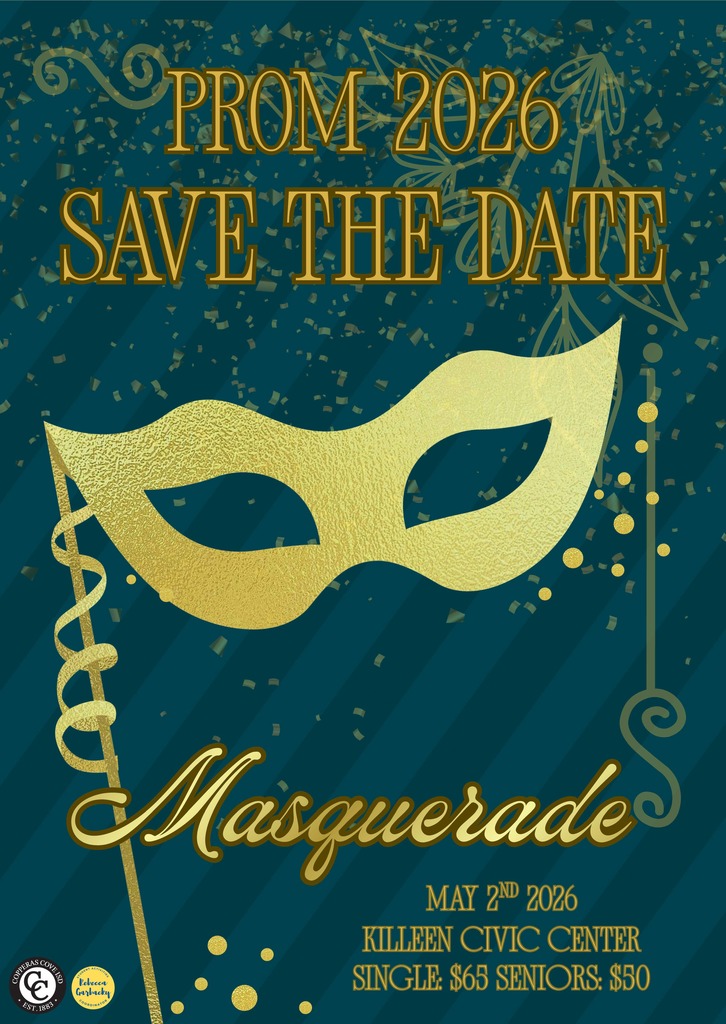 Prom 2026 Save the Date with logo