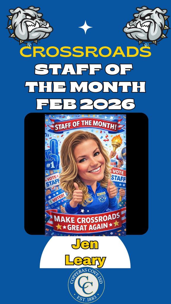 February Staff of Month with Logo