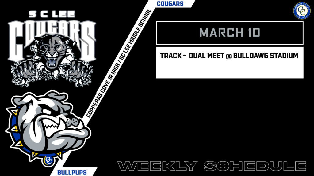 jr high track dual meet at bulldawg stadium 