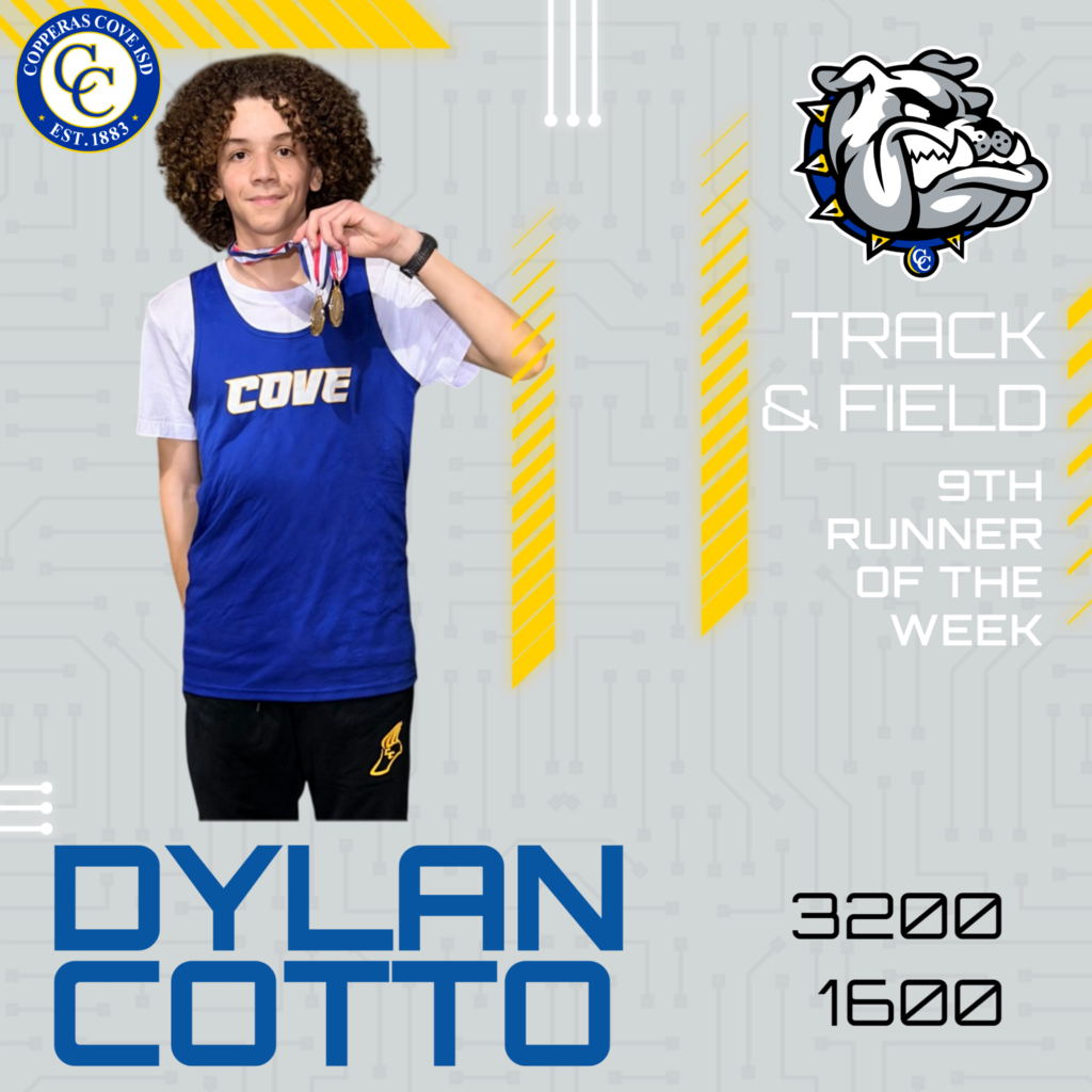 track and field 9th runner of the week dylan cotto 3200 and 1600