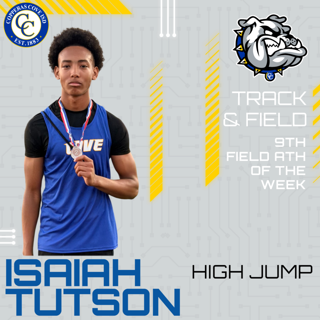 track and field 9th field ath of the week isaiah tutson high jump