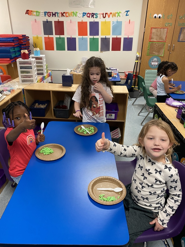 Enjoying green eggs and ham