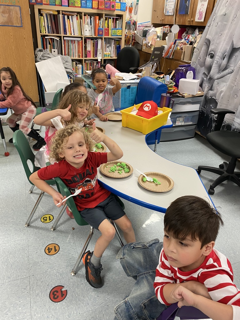 Enjoying green eggs and ham