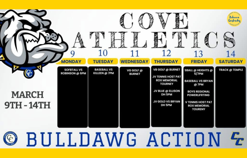 Graphical chart with the Copperas Cove ISD Dawg logo in the top left corner. Text in post body. 