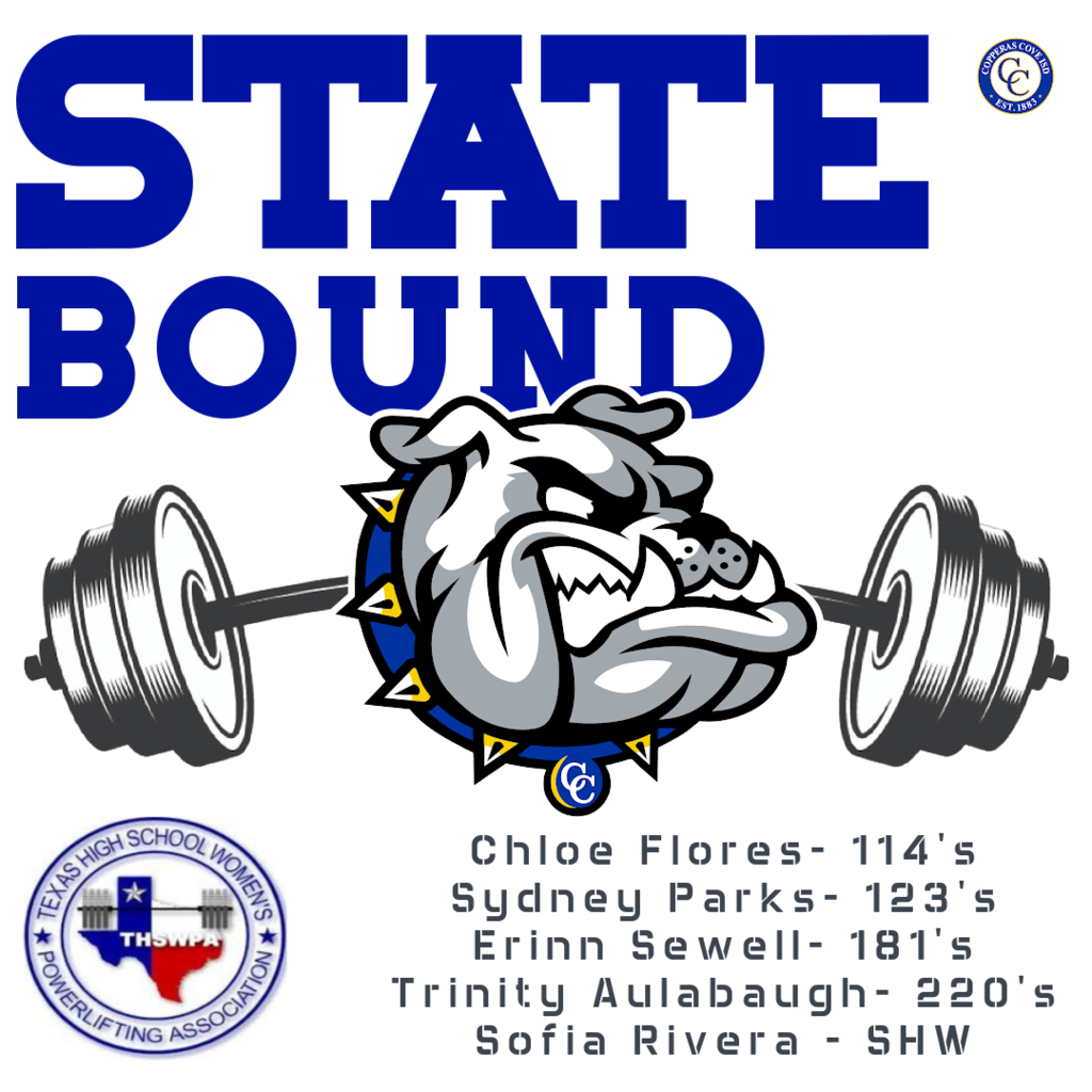 state bound chloe flores 114, sydney parks 123, erinn sewell 181, trinity aulabaugh 220, sofia rivera shw