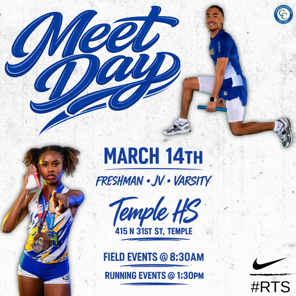 track meetmarch 14th freshman, jv, varsity teomple high schoo field events 830 running events 130