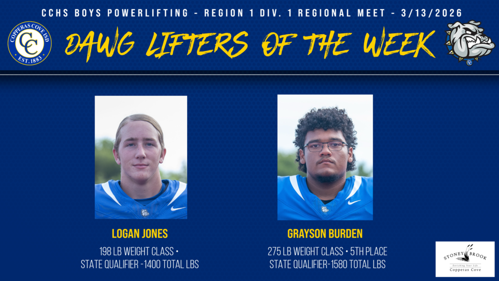 dawg lifters of the week logan jones and grayson burden 
