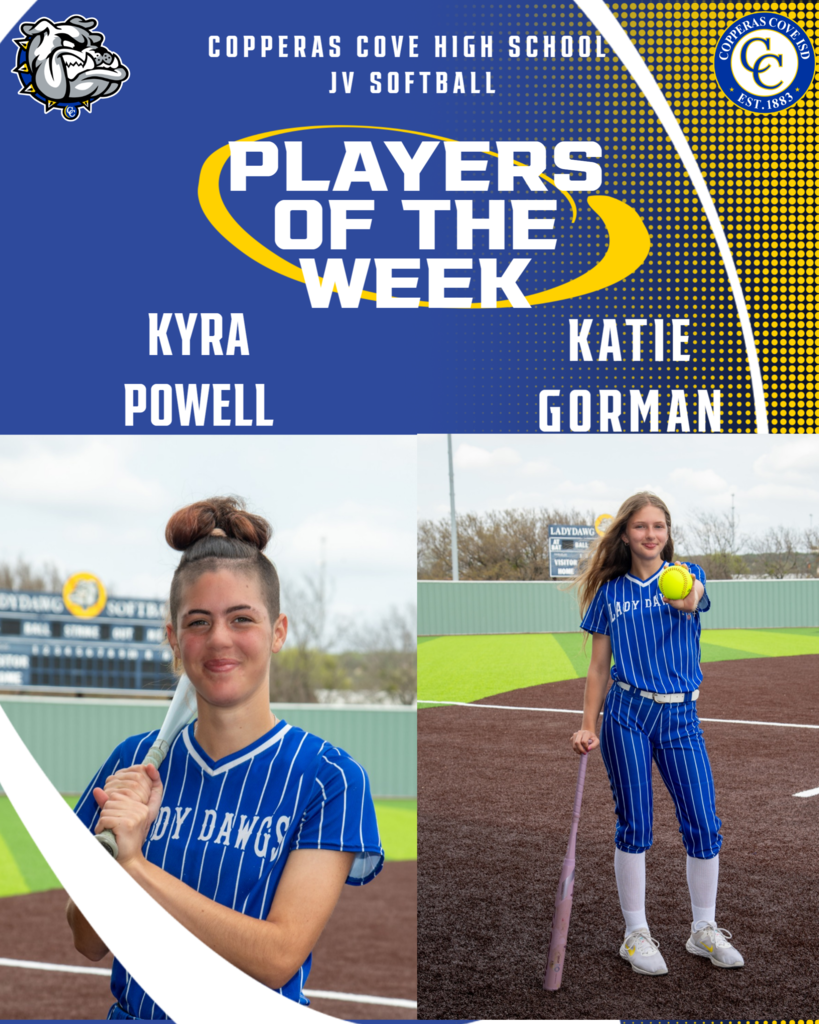 jv softball players of the week kyra powrll and katie gorman