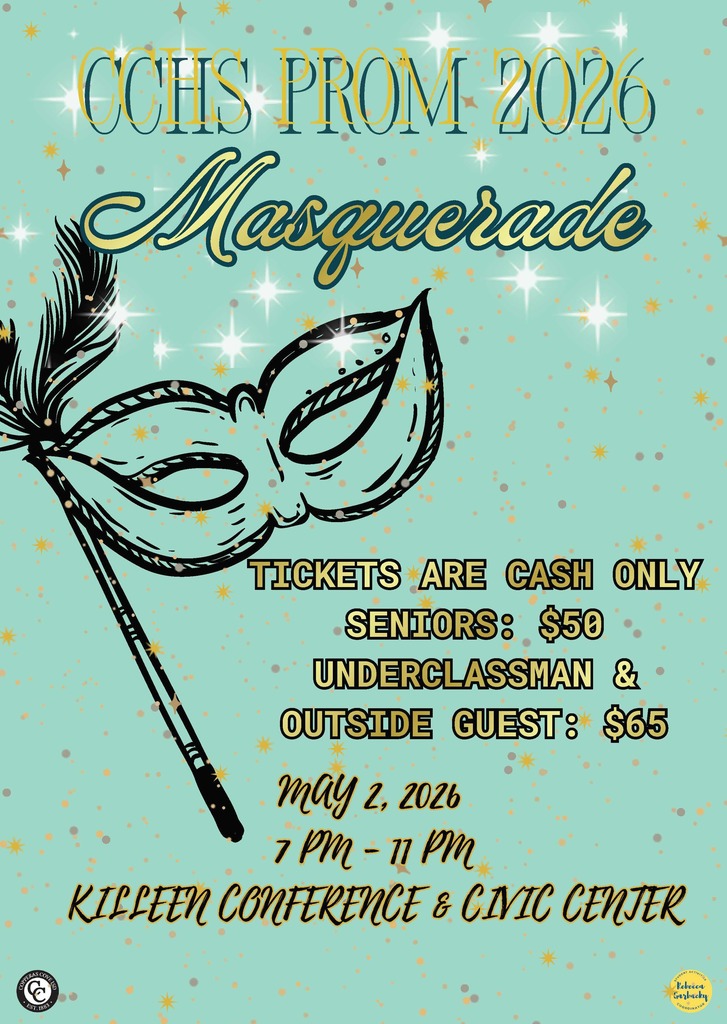 Prom flyer with logos