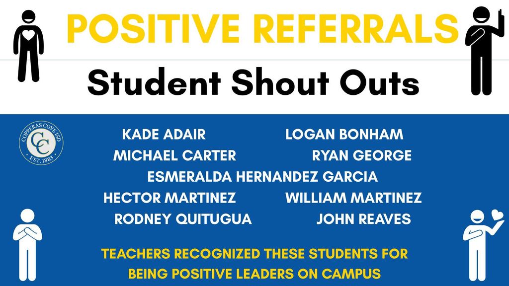 Shout out list with logos