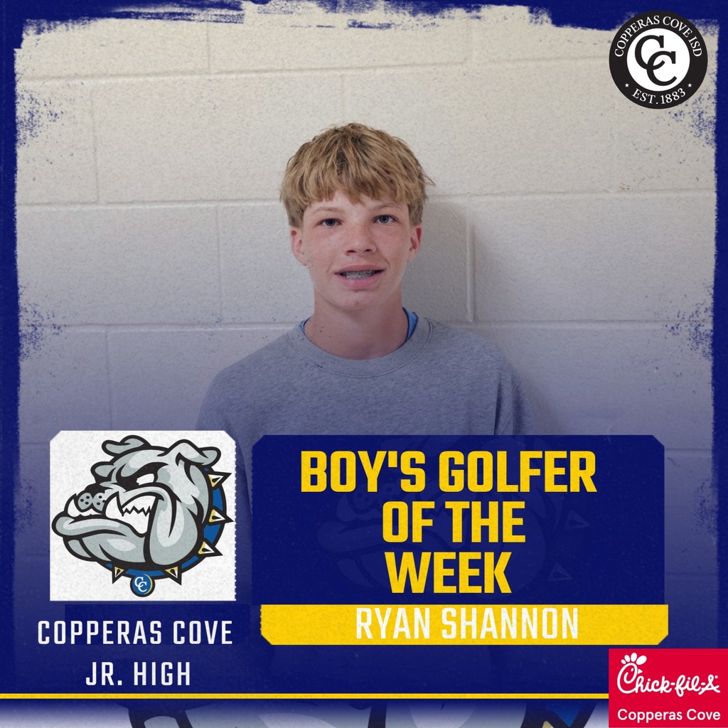 boys golfer of the week ryan shannon gopperas cove