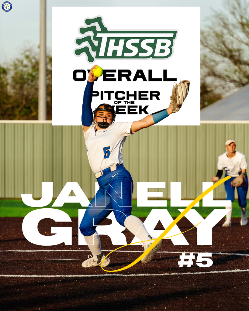overall pitcher of the week janell gray #5