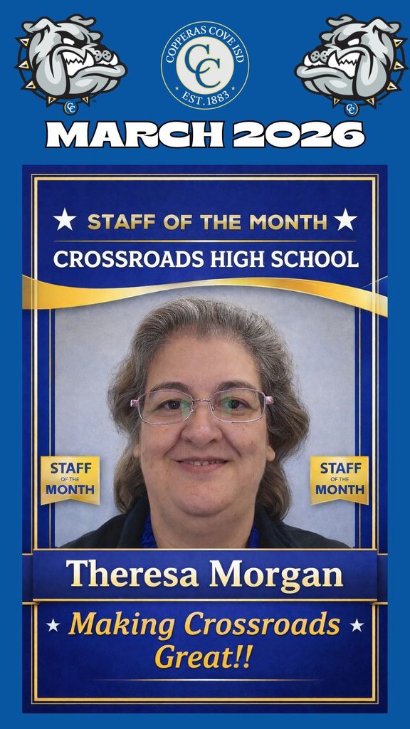 March Staff of the Month Poster with logos