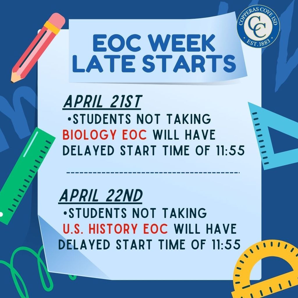 EOC late start with logos