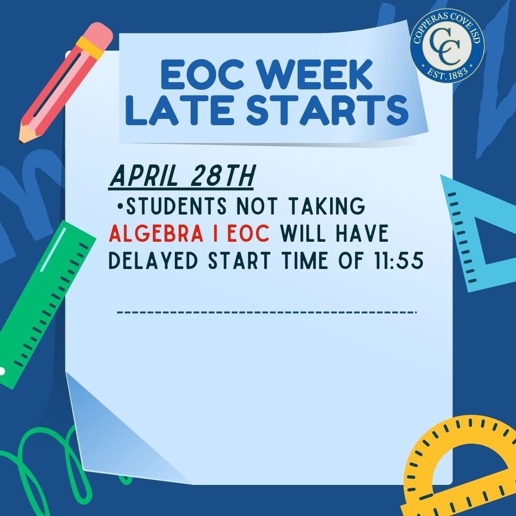 EOC Late Starts with logos