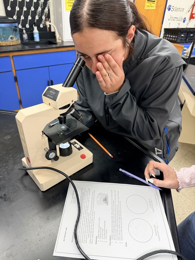 Copperas Cove High School students doing lab work in Enviromental Systems class.