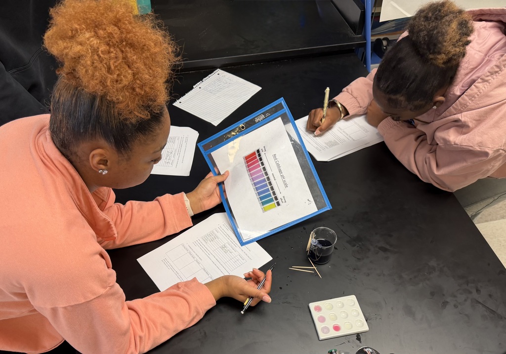 Chemistry students performing an experiment.