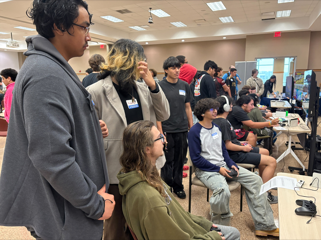 Students at an eSports competition