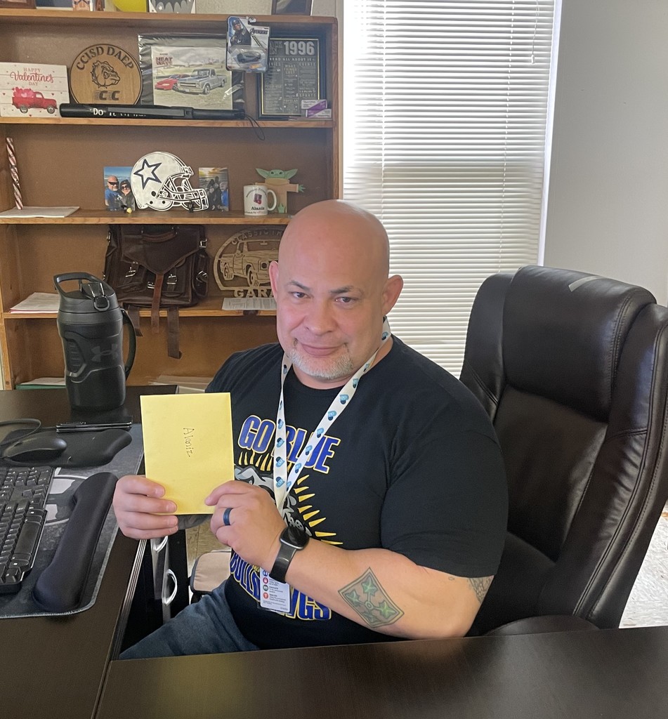 Mr. Alaniz at his desk