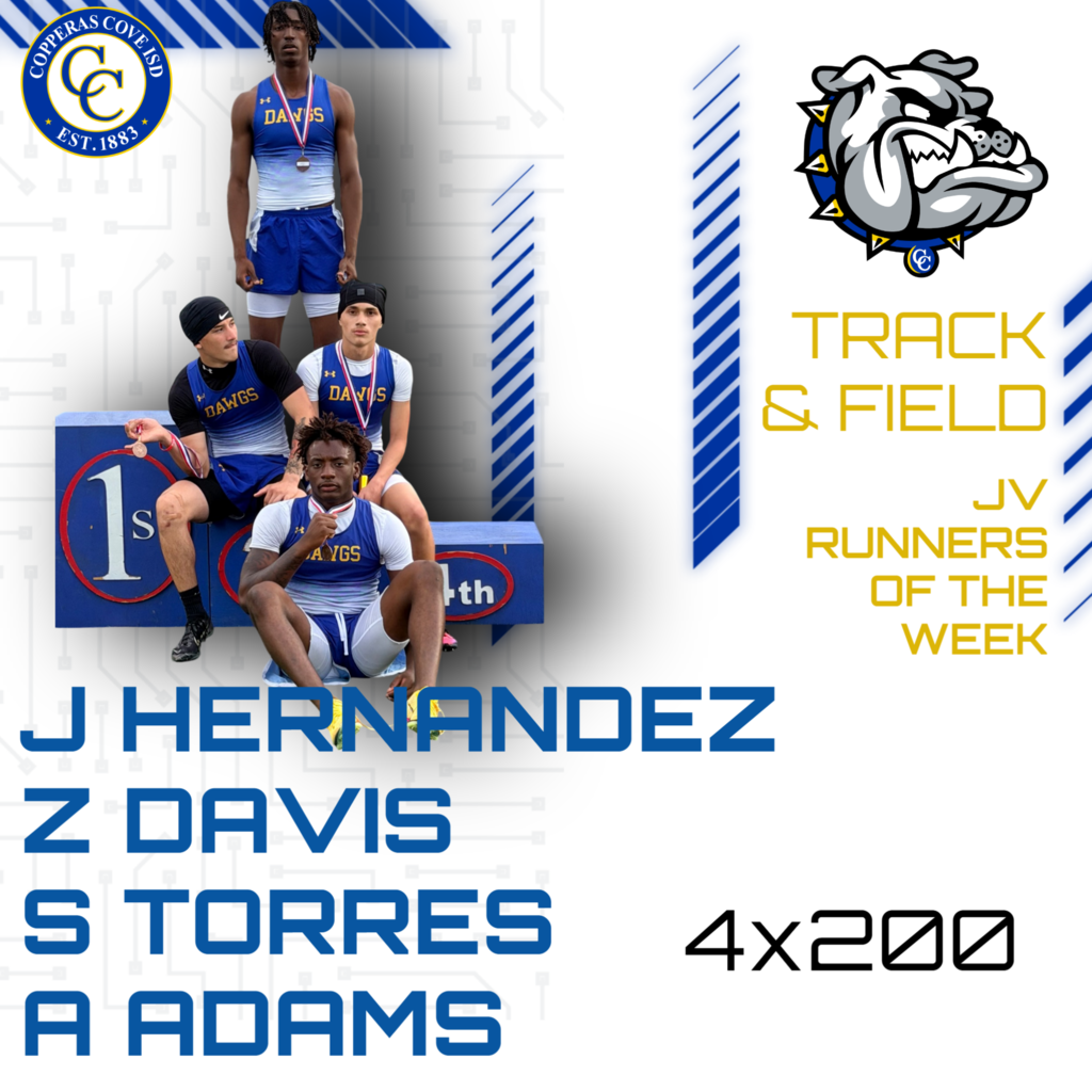 jv runners of the week hernandez, davis, torres adams