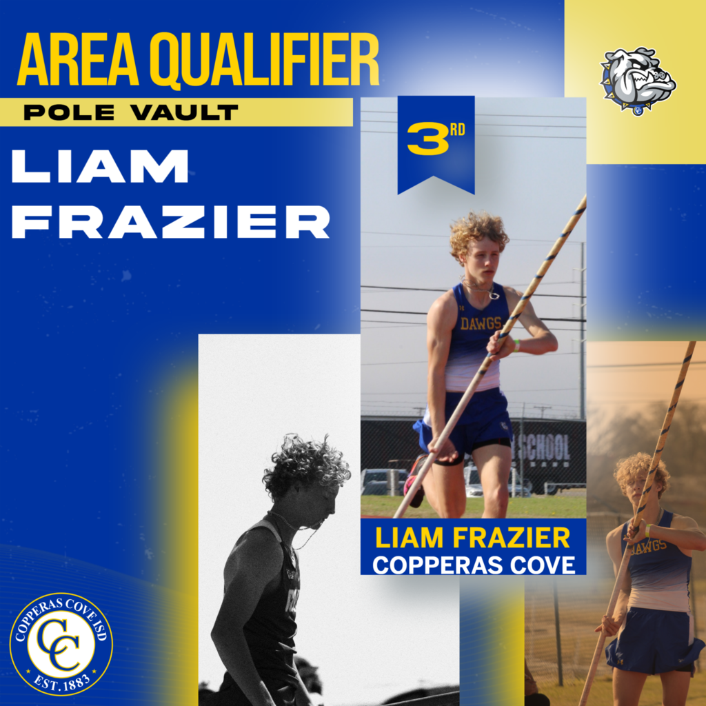 area qualifer pole vault 3rd place liam frazier