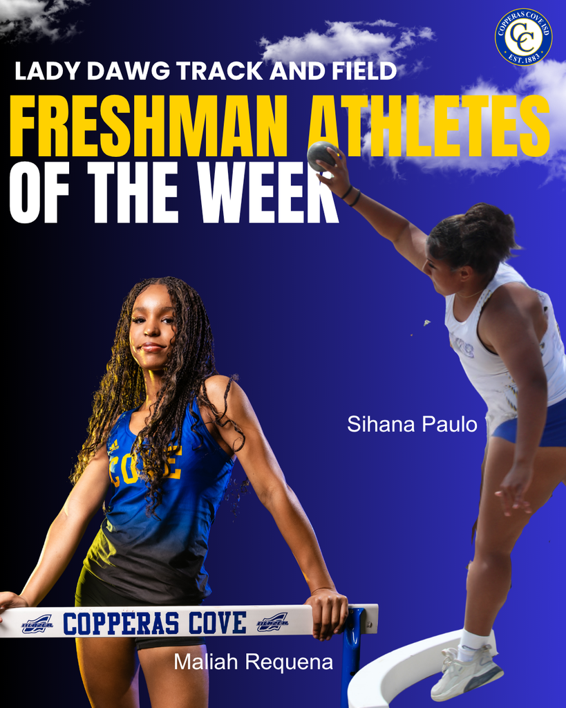 lady dawg track freshman athletes of the week - maliah reqquena, sihana paulo