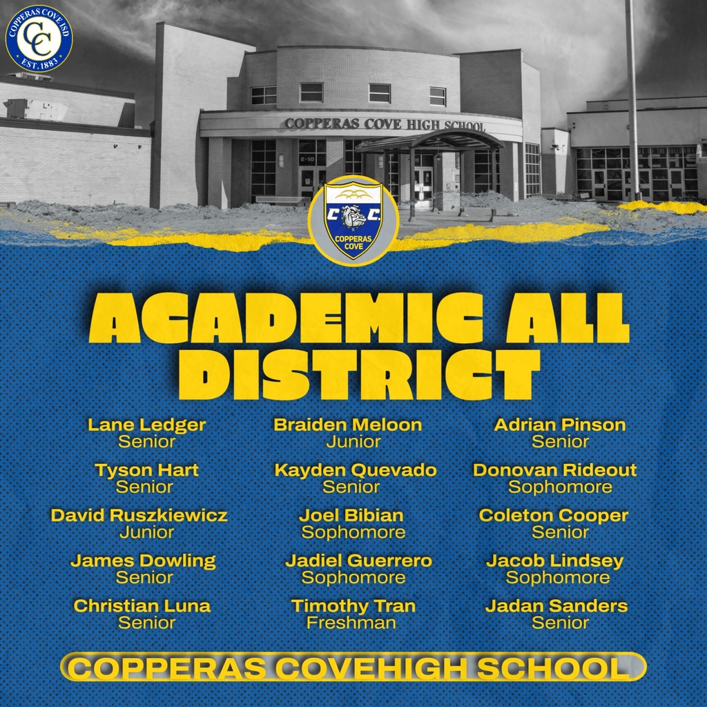 academic all district - Lane Ledger sr, Tyson hart Sr, David Ruszkiewicz jr. James Dowling Sr, Christian Luna Sr, Braiden Meloon Jr, Kayden Quevado Sr, Joel Bibian Soph, Jadiel Guerreo Soph, Timathy Tran Fr, Adrian Penson Sr, Donovan Rideout Soph, Coleton Cooper Sr, Jacob Lindsey Soph, Jadan Sanders Sr.