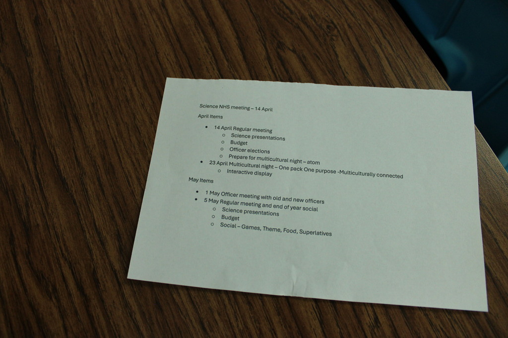 A photo of the Science National Honor Society members at Copperas Cove High School. 