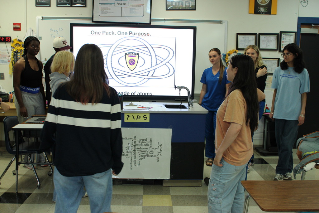 A photo of the Science National Honor Society members at Copperas Cove High School. 