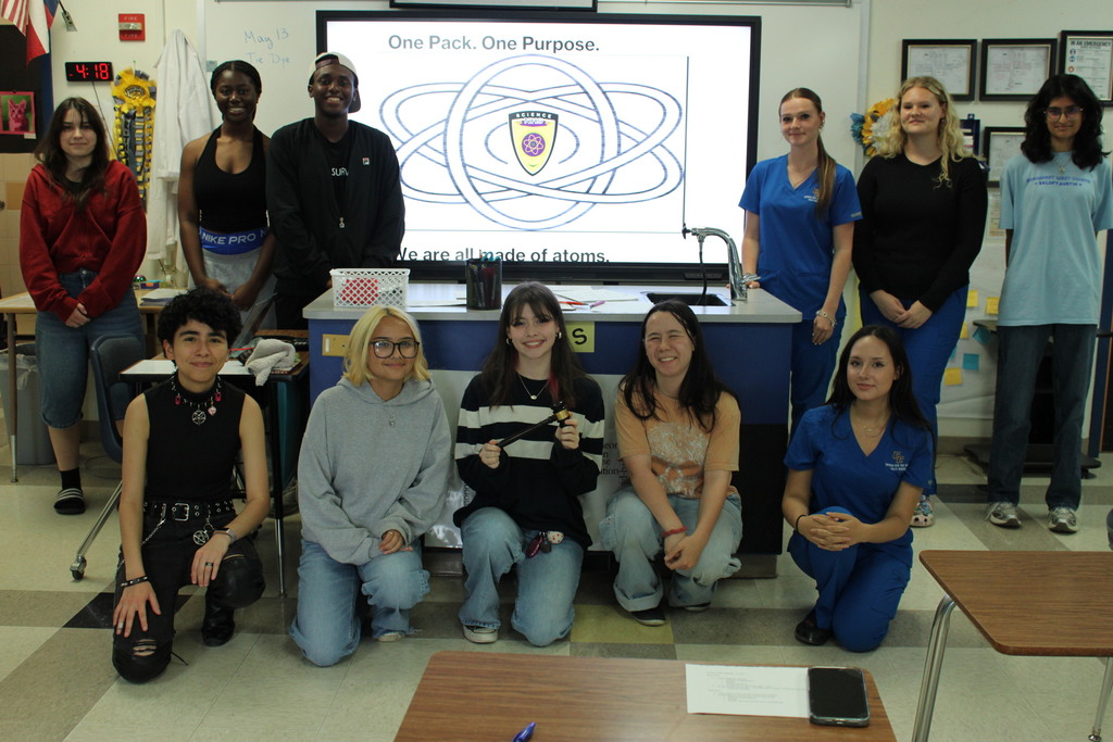 A photo of the Science National Honor Society members at Copperas Cove High School. 