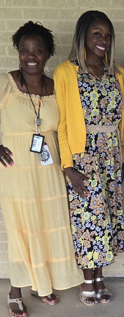 Staff in Yellow for spirit week