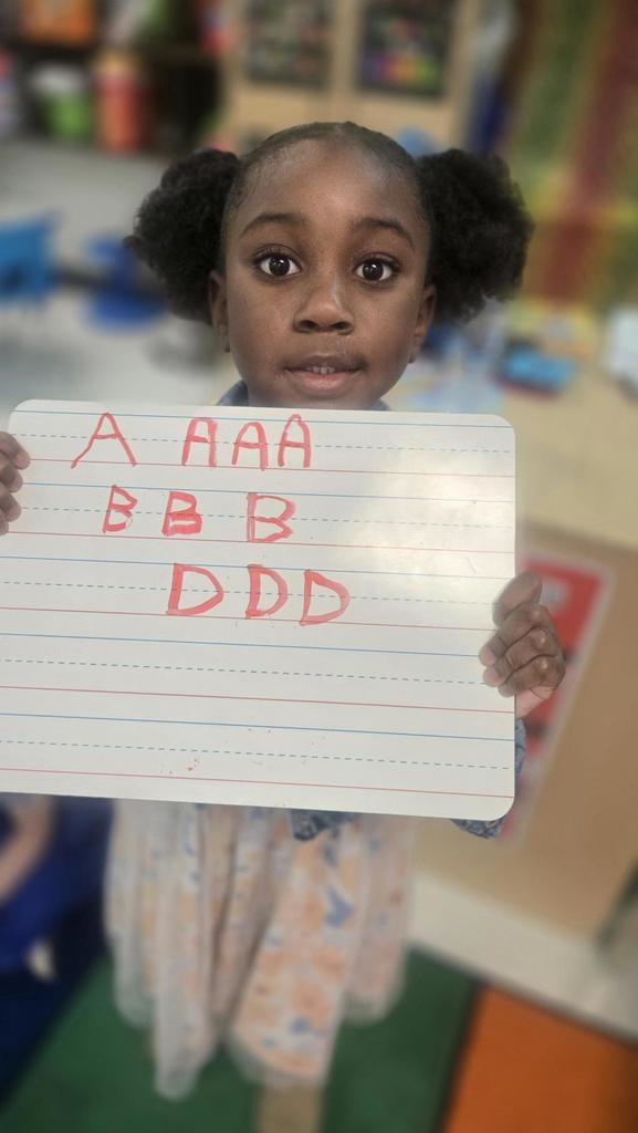 Practicing handwriting 