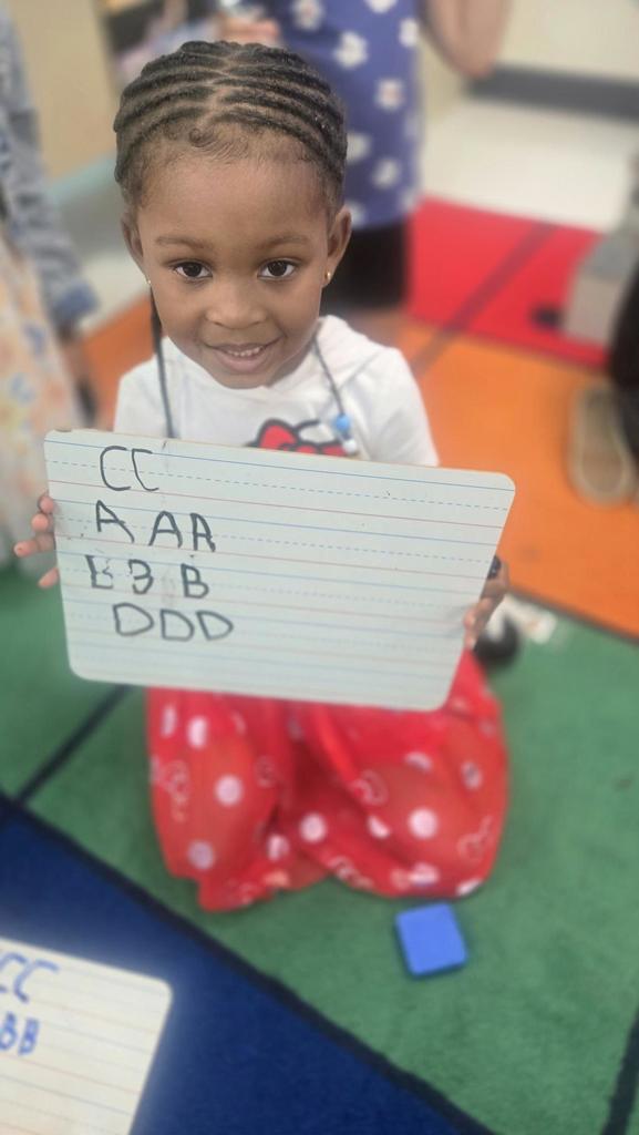 Practicing handwriting 