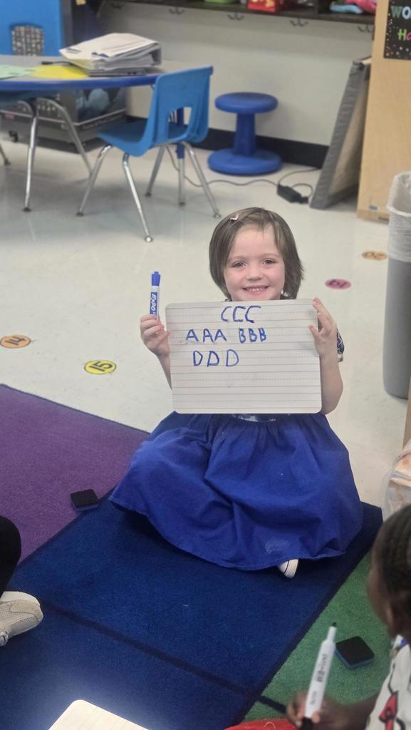 Practicing handwriting 