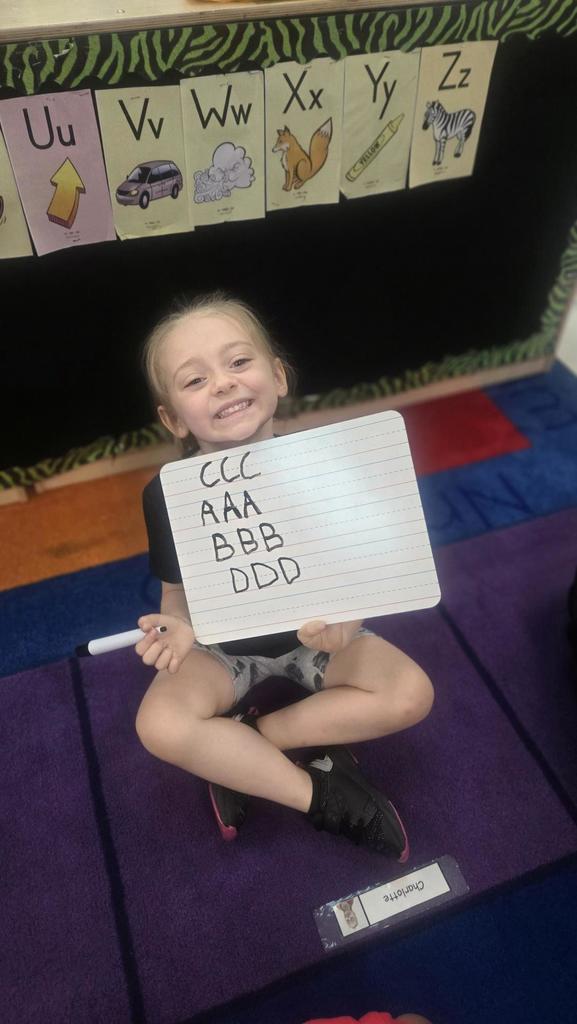 Practicing handwriting 