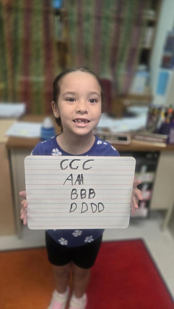 Practicing handwriting 