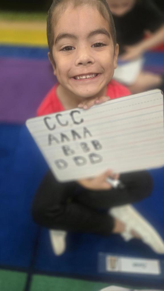 Practicing handwriting 