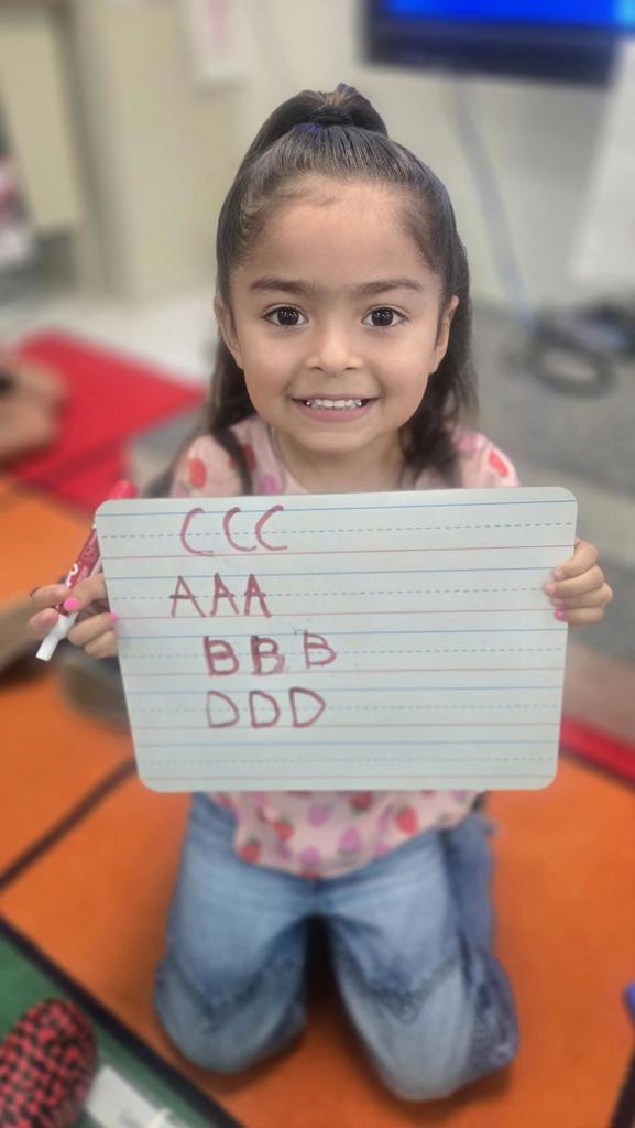 Practicing handwriting 