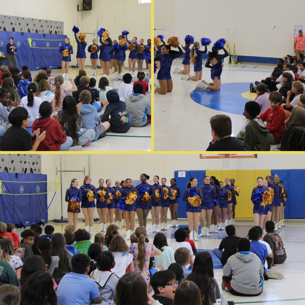 Collage of STAAR pep rally