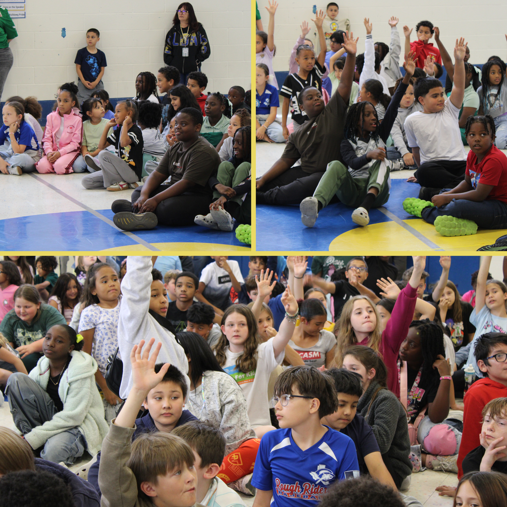 Collage of STAAR pep rally