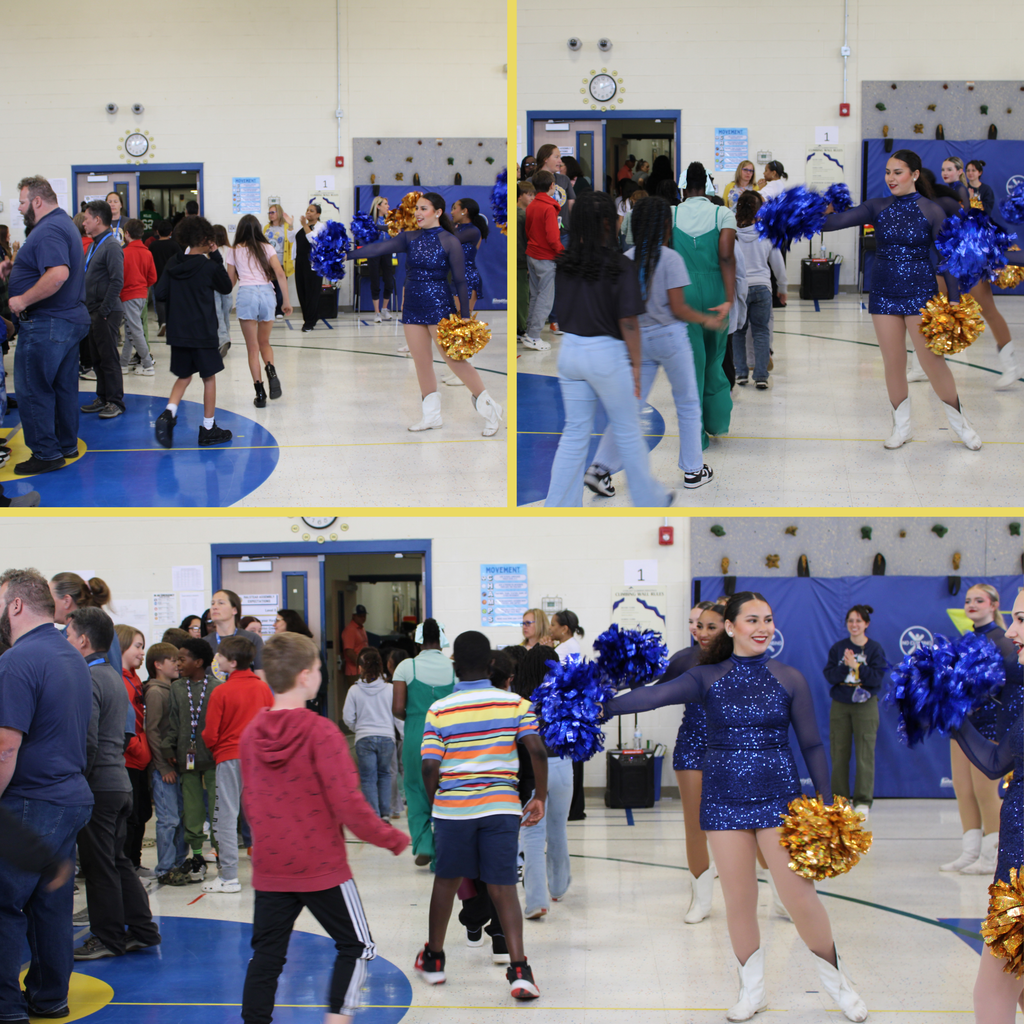 Collage of STAAR pep rally