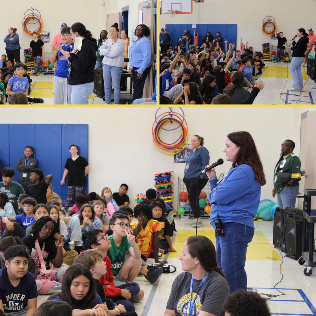 Collage of STAAR pep rally