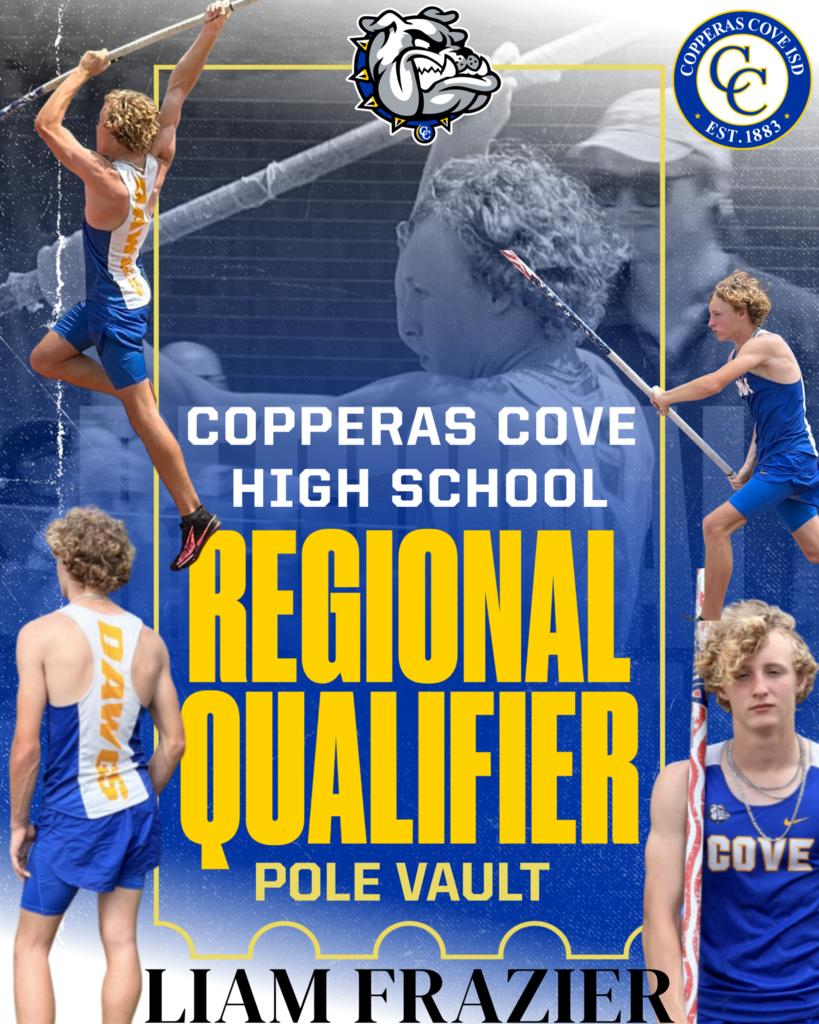 copperas cove high school regional qualifier pole vault Liam Frazier