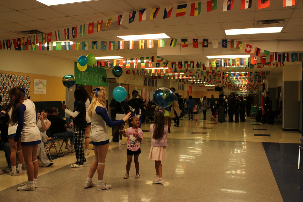 A photo of the Copperas Cove High School hallway during Multicultural Night