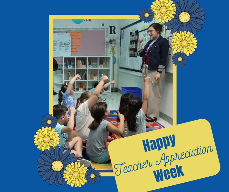 Happy teacher appreciation week photo of students in class 