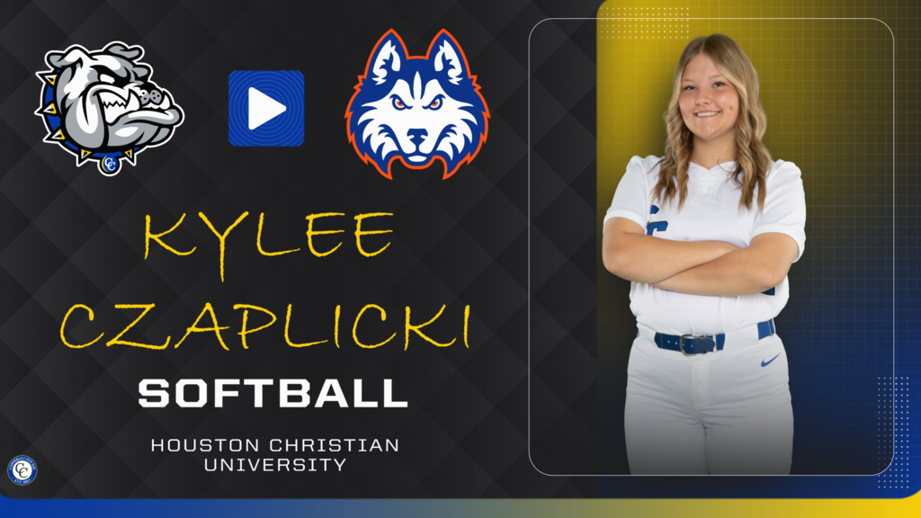 kylee czaplicki softball houston christian university