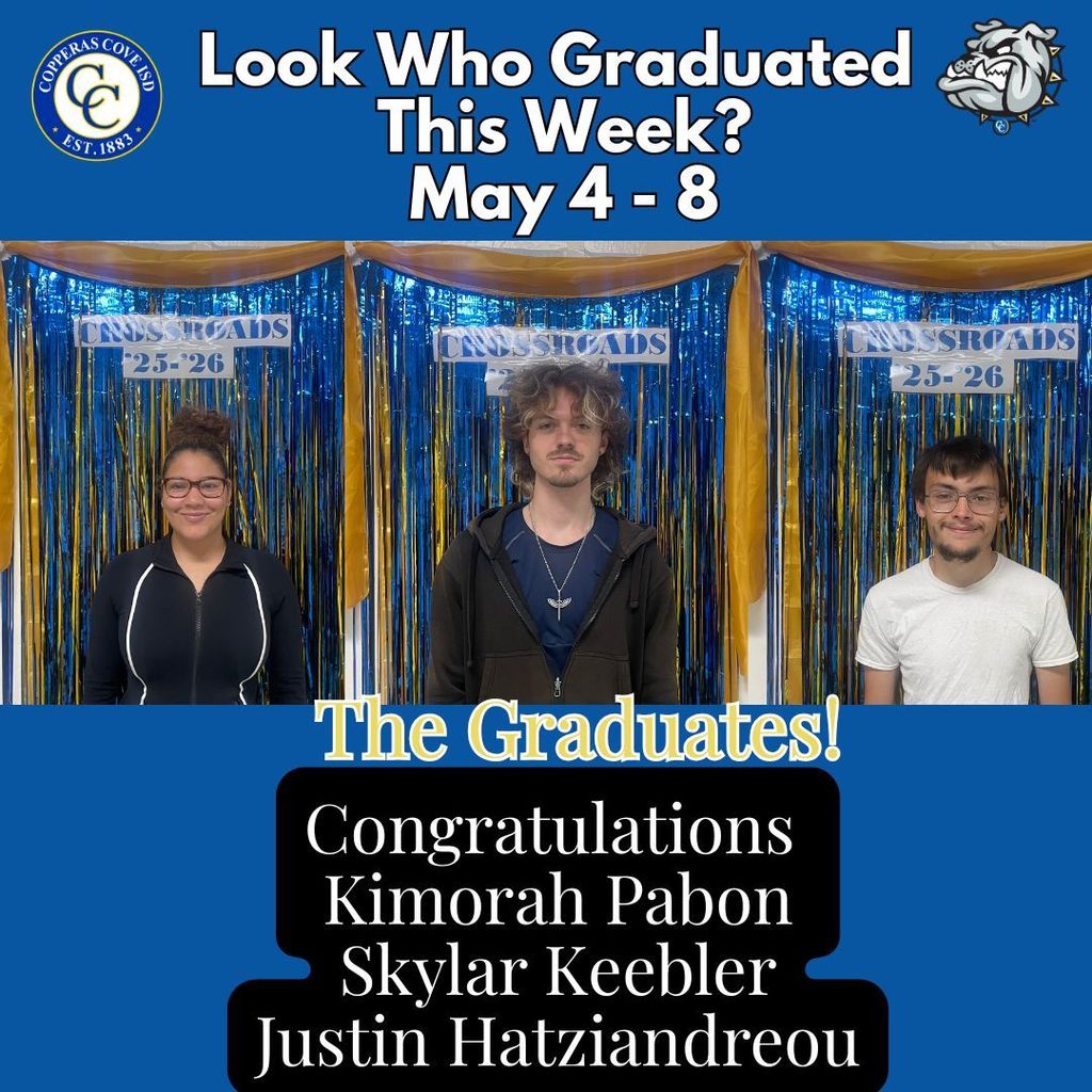 Graduates with logos