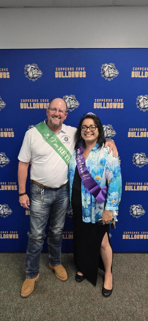 Mr Love and Mrs Smith at retirement